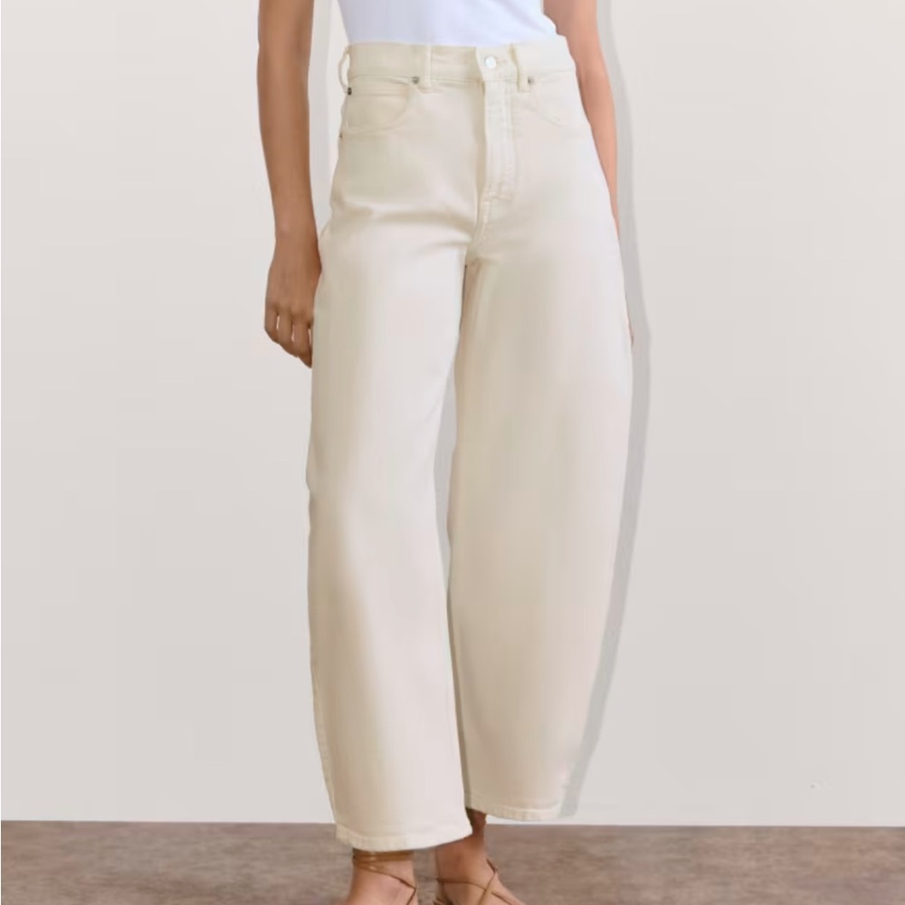 Everlane The Way-High Curve Jean in Calico Ecru